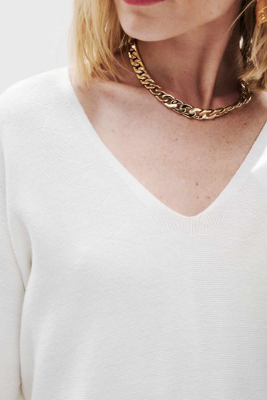 Pull mbobby ivoire femme