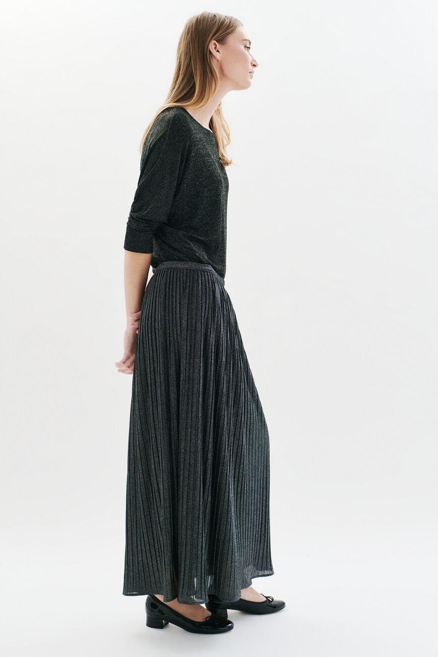 Jam skirt silver grey woman