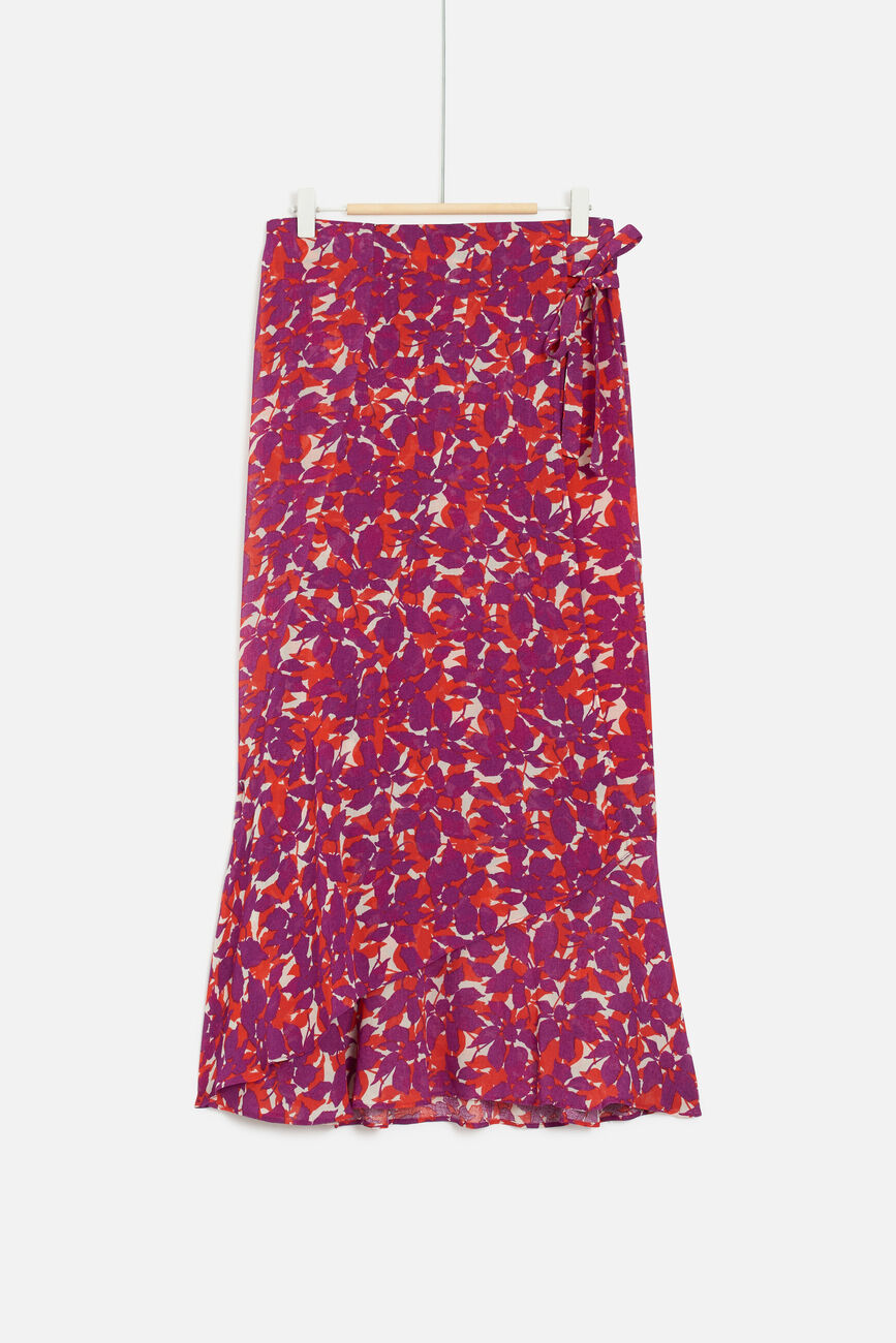 jupe naya rouge femme