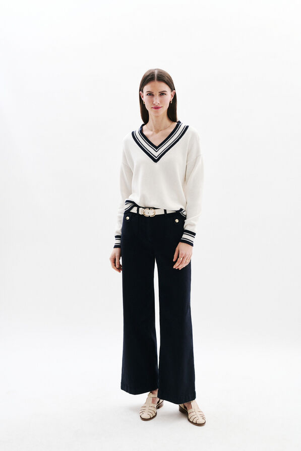 Pull Mscott ecru femme