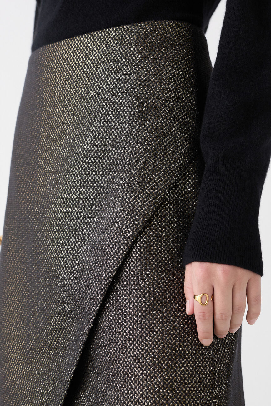 Jupe Jenezia couleur or femme
