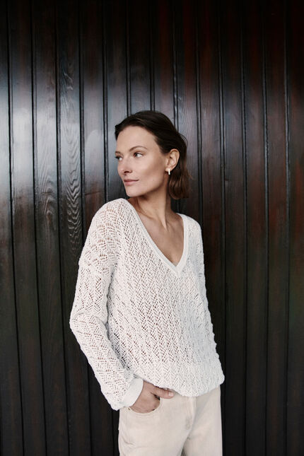 Pull menzo ecru femme