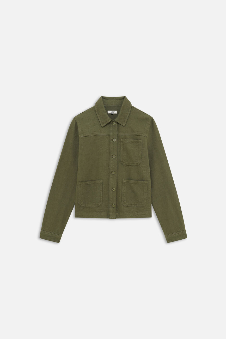 veste minata vert kaki femme