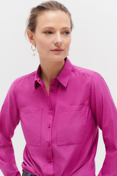 chemise eden violet femme