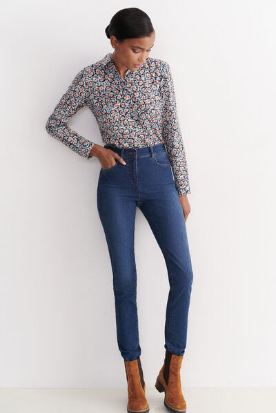 Pantalón Tom vaquero piedra mujer