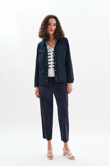 Parka Gracy bleu marine femme