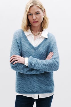 Trui Msaralie denim baby blauw vrouw