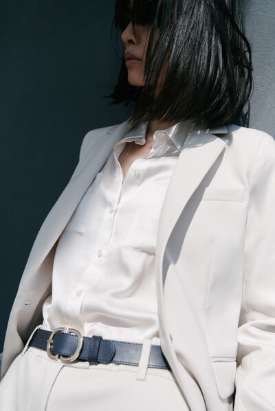 Veste violette beige femme