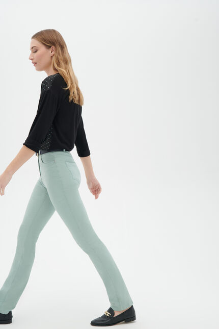 pantalon droit darling vert clair femme