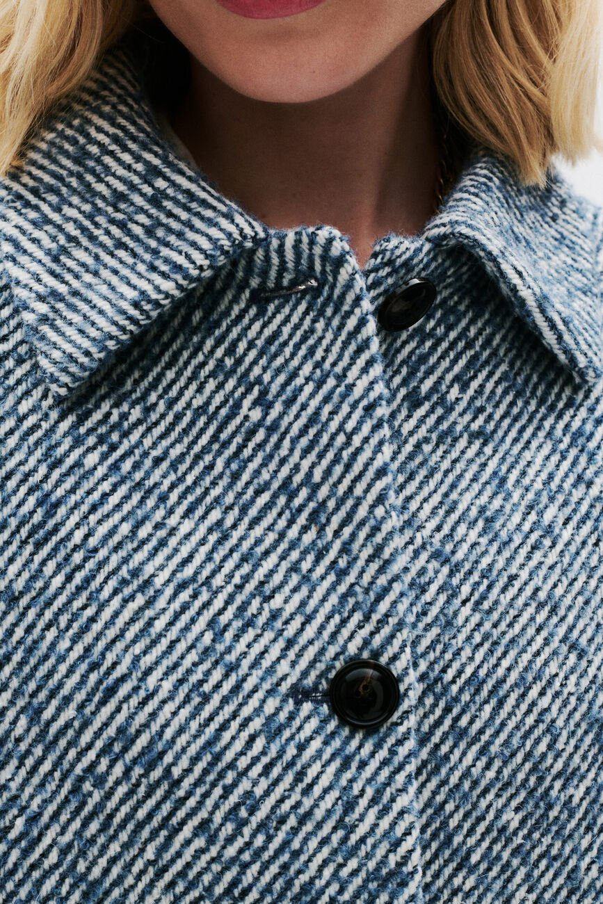 Galactica mantel denim stone vrouw