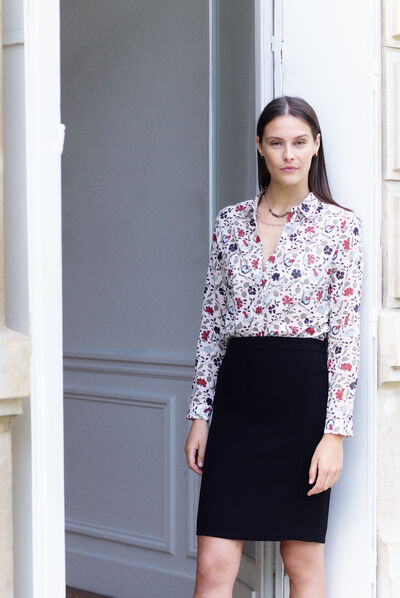 chemisier jessica ivoire femme