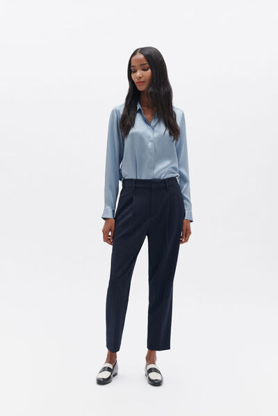 Broek Palmer marineblauw vrouw