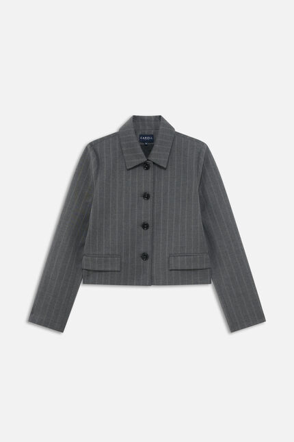 Giacca voyelle grigio scuro donna