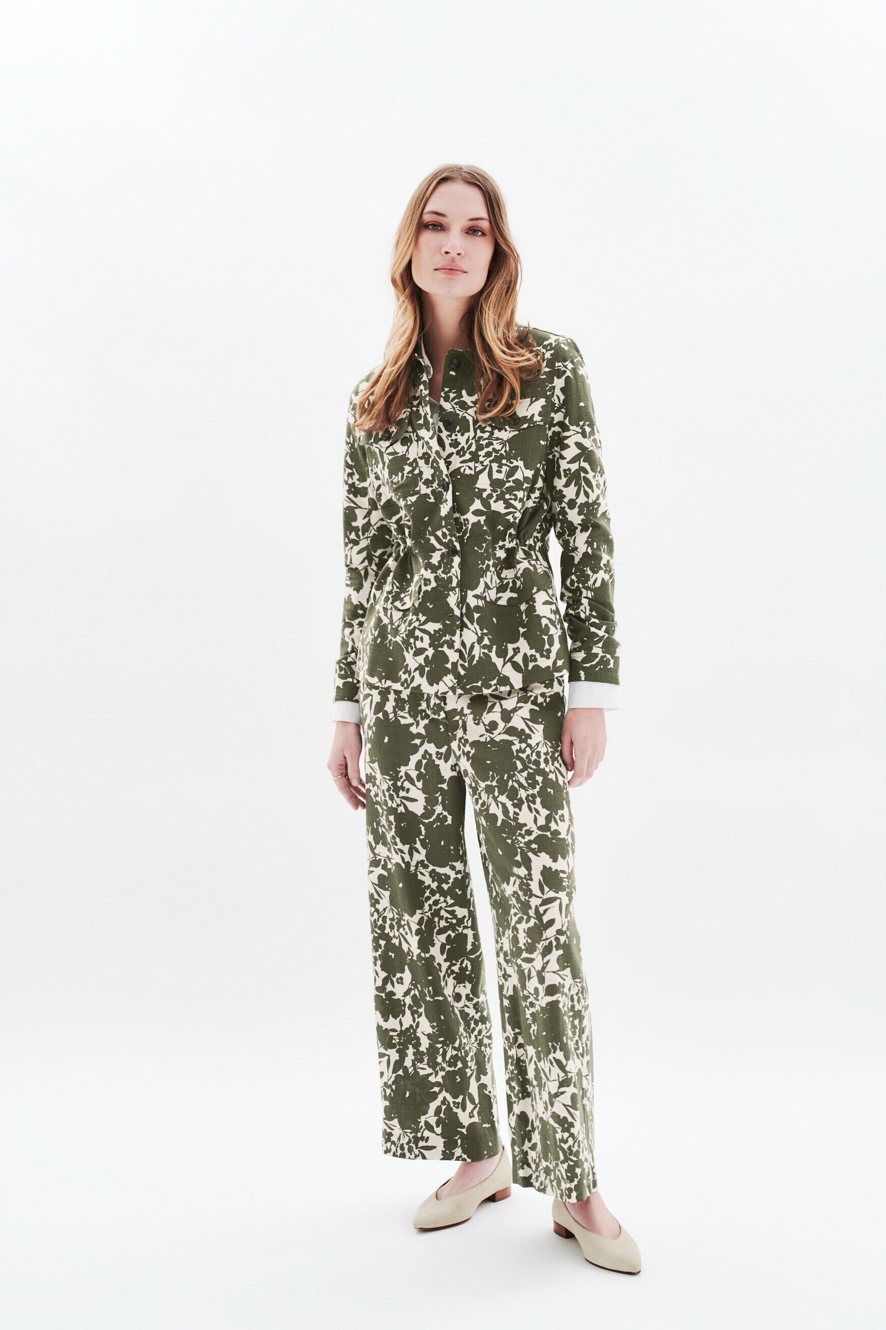 Pantalon Panda vert kaki femme