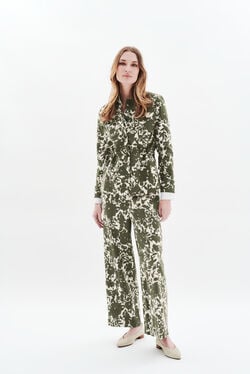 Pantalon Panda vert kaki femme