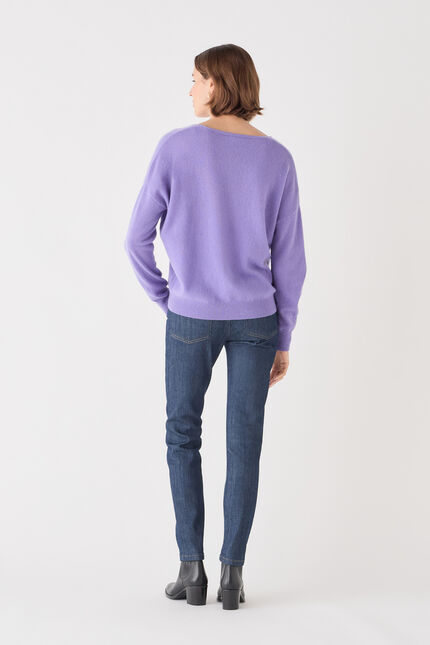 Maglione Mthelmina 100% cashmere malva donna