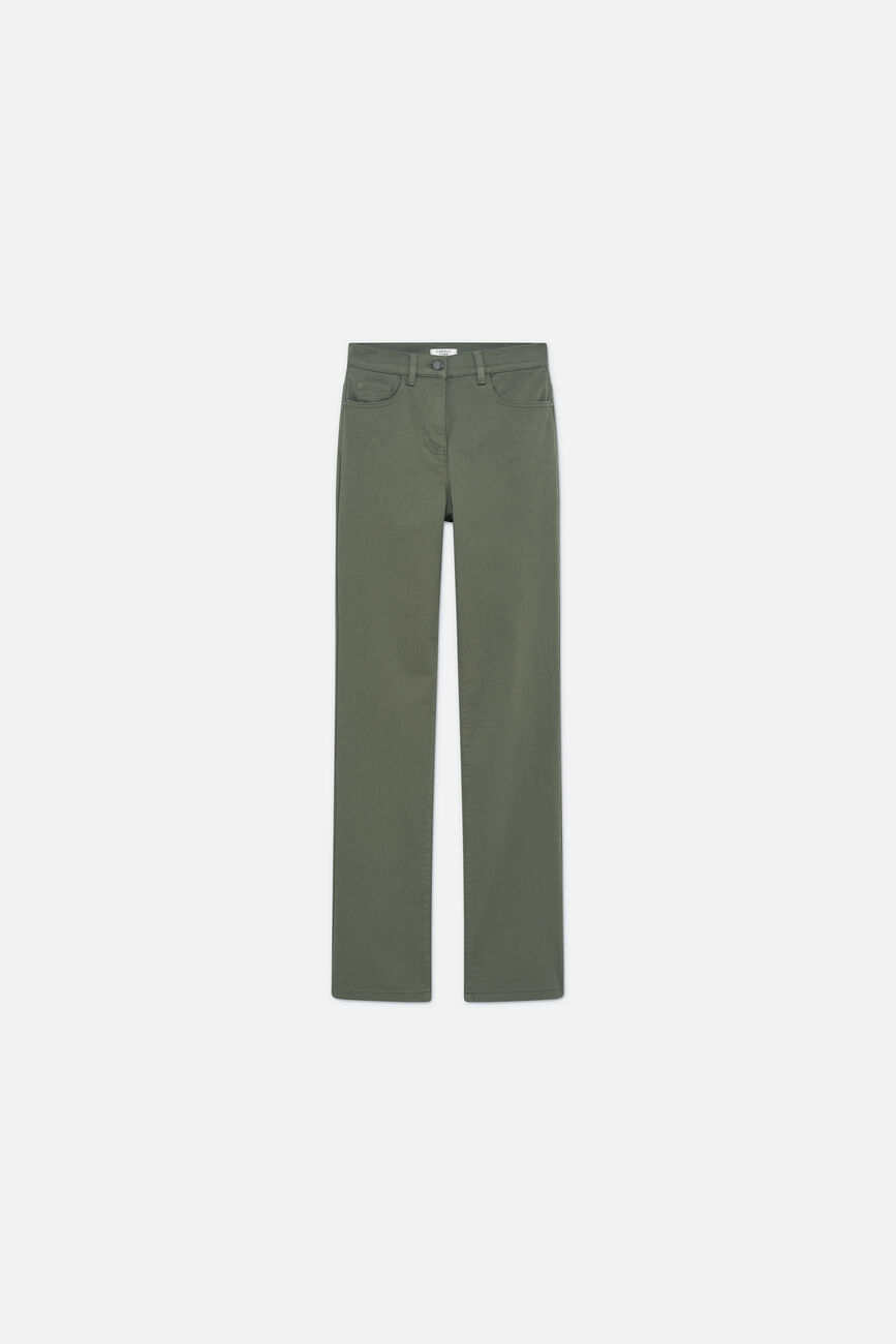 Prayanoc trousers khaki green woman