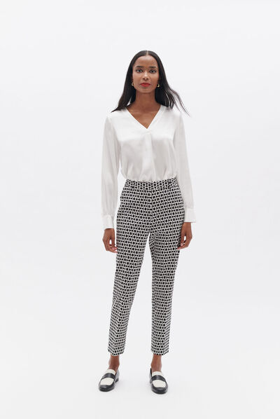 Pantalón pgabin3 negro mujer