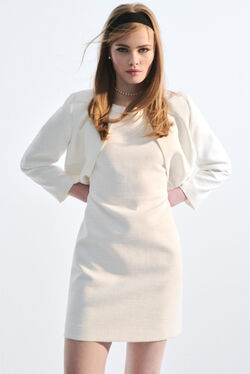 Robe Rsoline ecru femme