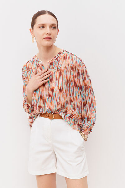 chemisier monica orange femme