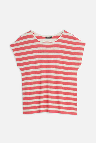 tshirt sylvie rose corail femme