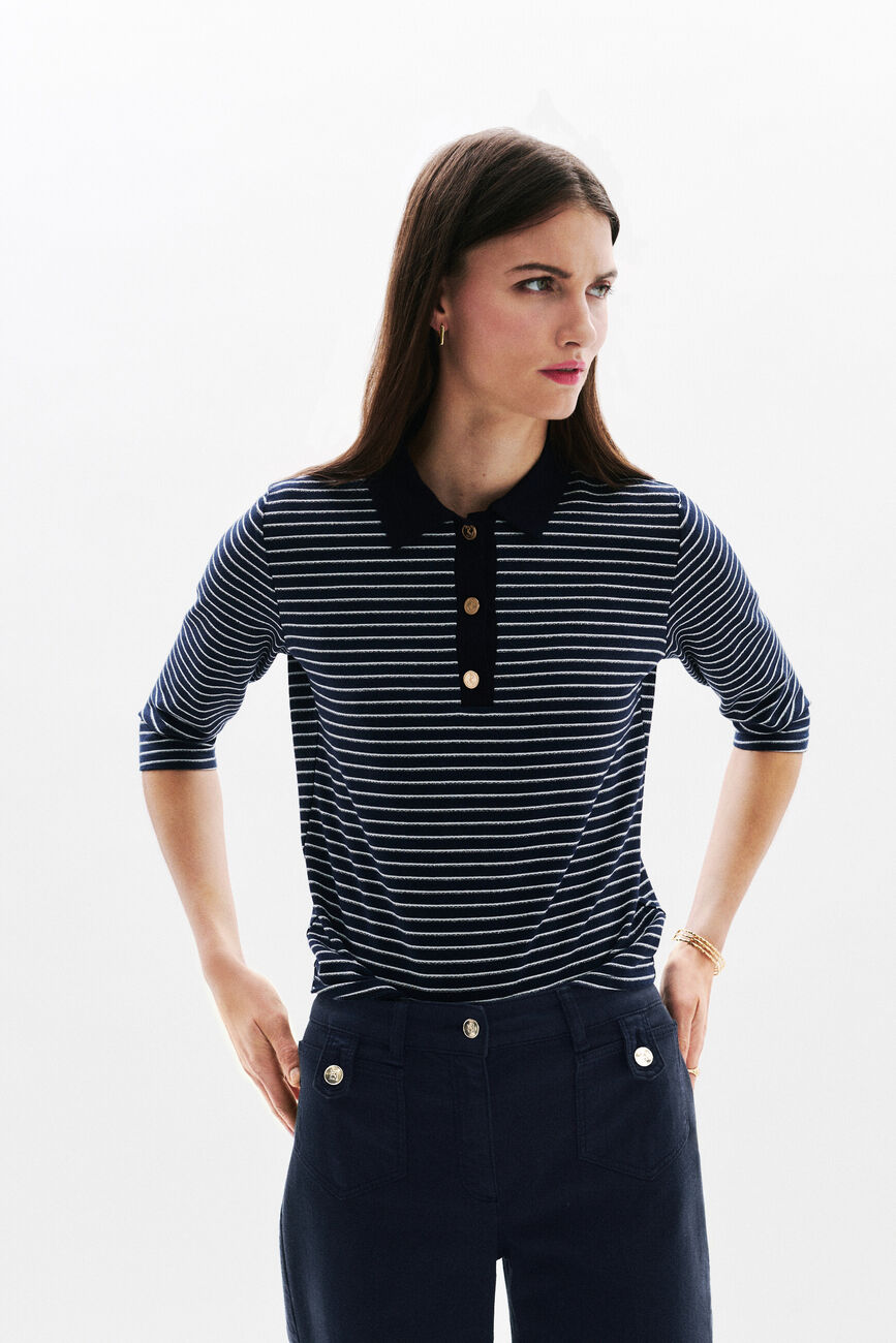Broek Pietro marineblauw vrouw