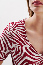 Tmario t-shirt burgundy woman