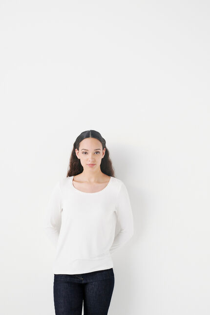 t-shirt tbasico bianco donna