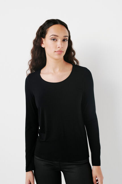 t-shirt tbasico nero donna