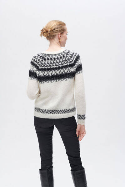 Pull milly ivoire femme