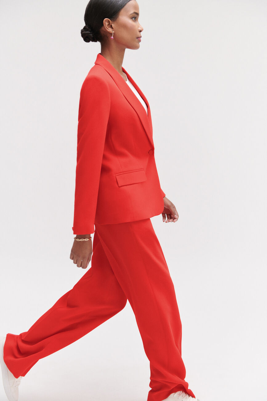 Blazer janis structuré et coloré rouge femme