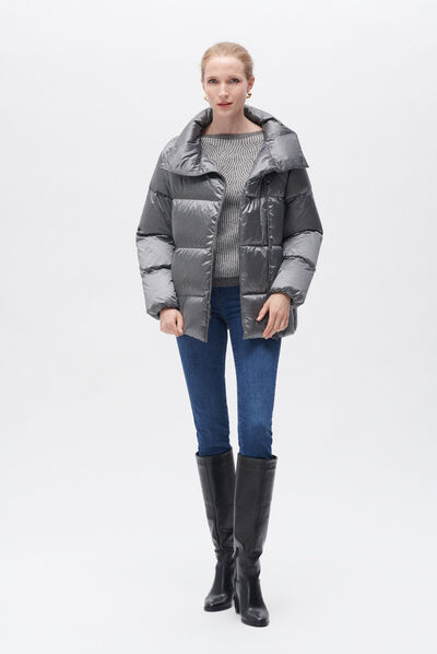 Doudoune gedeon gris fonce femme