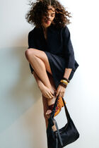 Rvanina dress navy blue woman