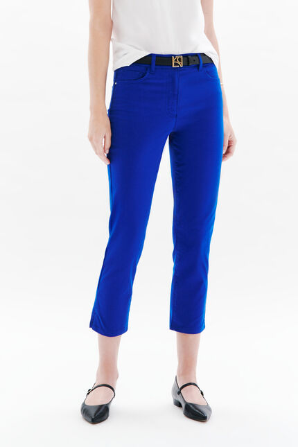 pantacourt mason bleu roi femme