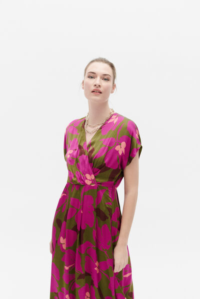 Robe rtelma vert olive femme