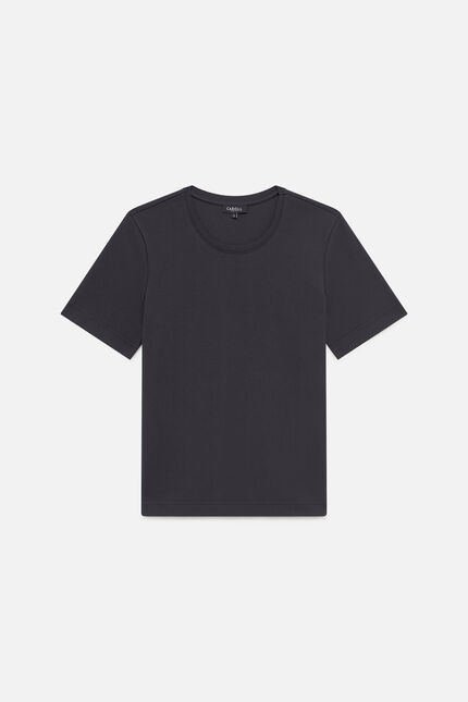 T-shirt thugo bleu marine femme