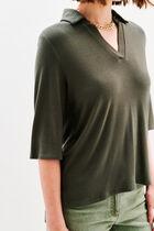 Tee shirt elisa khaki green woman