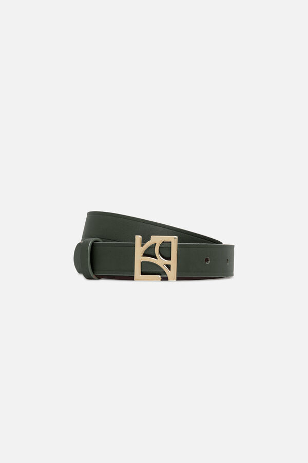 Ceinture Lora vert kaki femme