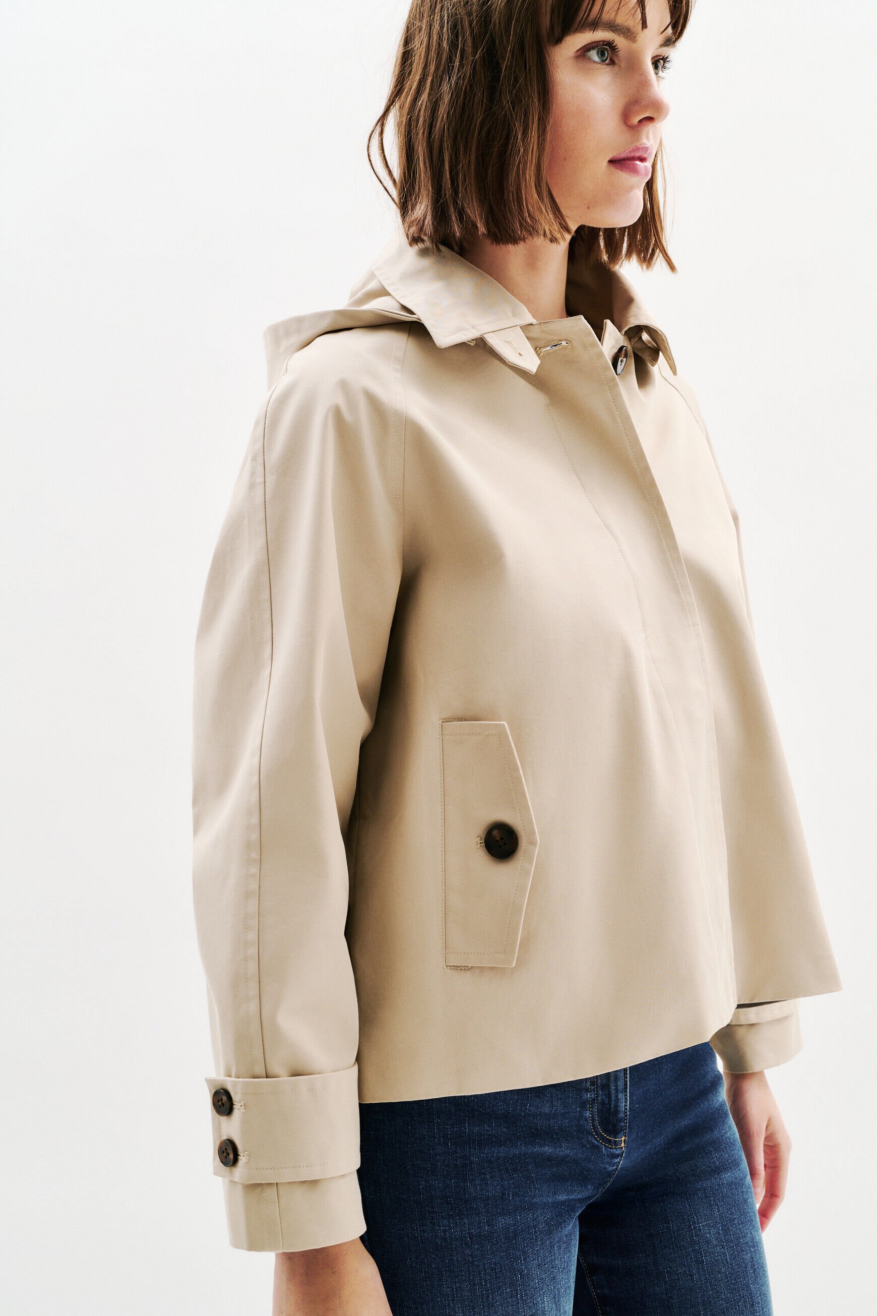 Manteau Gaya 2 rose poudrée femme