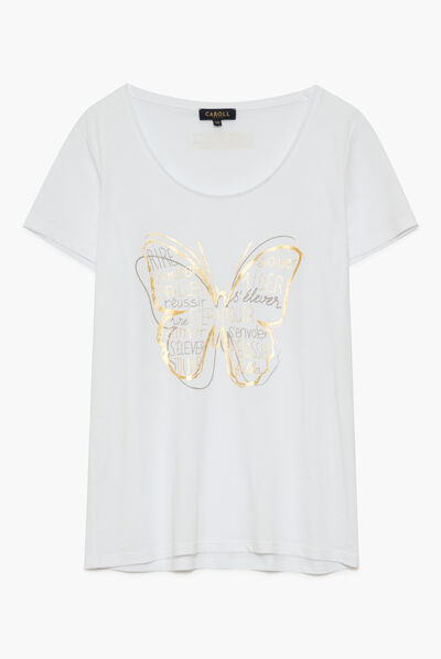 T-shirt Jamelia bianco donna