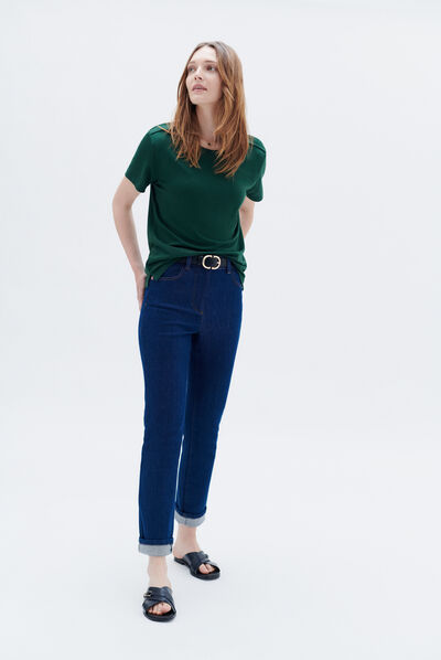 T-shirt tsofie vert fonce femme