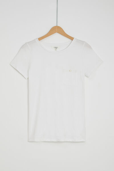 T-shirt Ninon ivoor vrouw