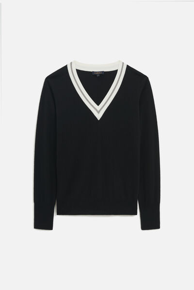 Pull manuela noir femme
