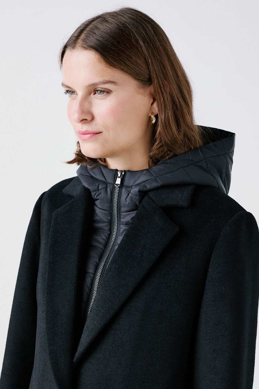 Jules coat black woman