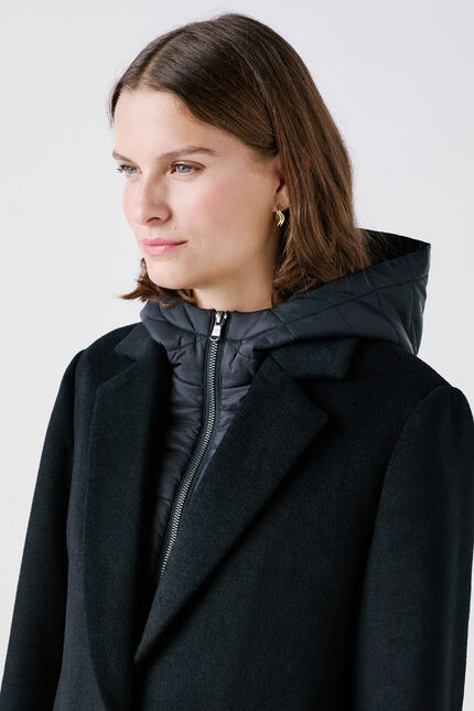 manteau jules noir femme