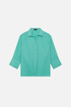 100% linen coraline shirt mint green woman