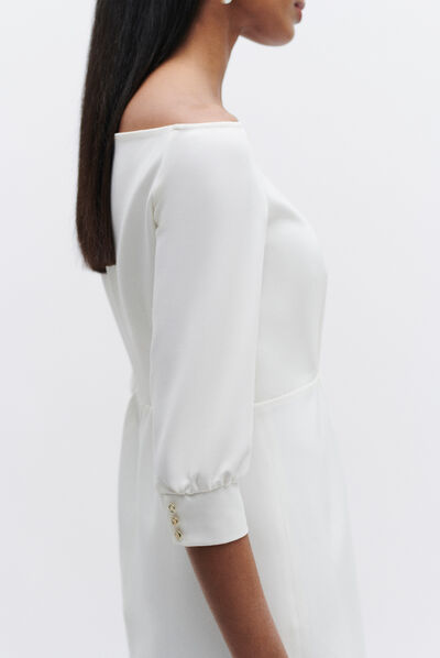 Robe mars blanc femme