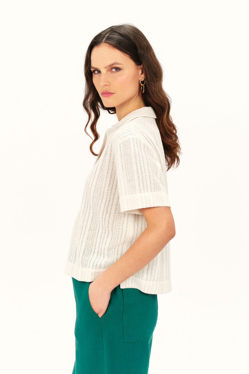 T-shirt tcraft creme femme