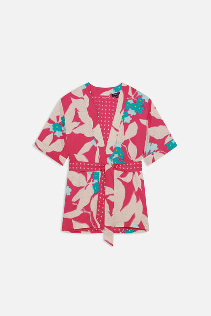 Kimono Alison rosa fucsia mujer