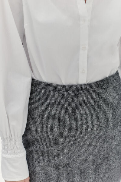 jupe agnes gris fonce femme